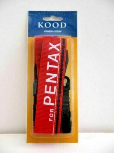 KOOD Vintage Style DSLR Camera Web strap for Pentax in red (UK Stock) NEW Pentax