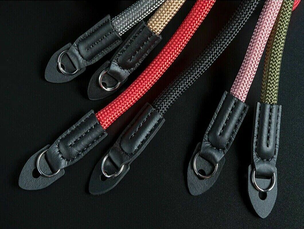 Camera Strap for DSLR ILCE PRO in deep Red Mountain Rope style (UK Stock) BNIP