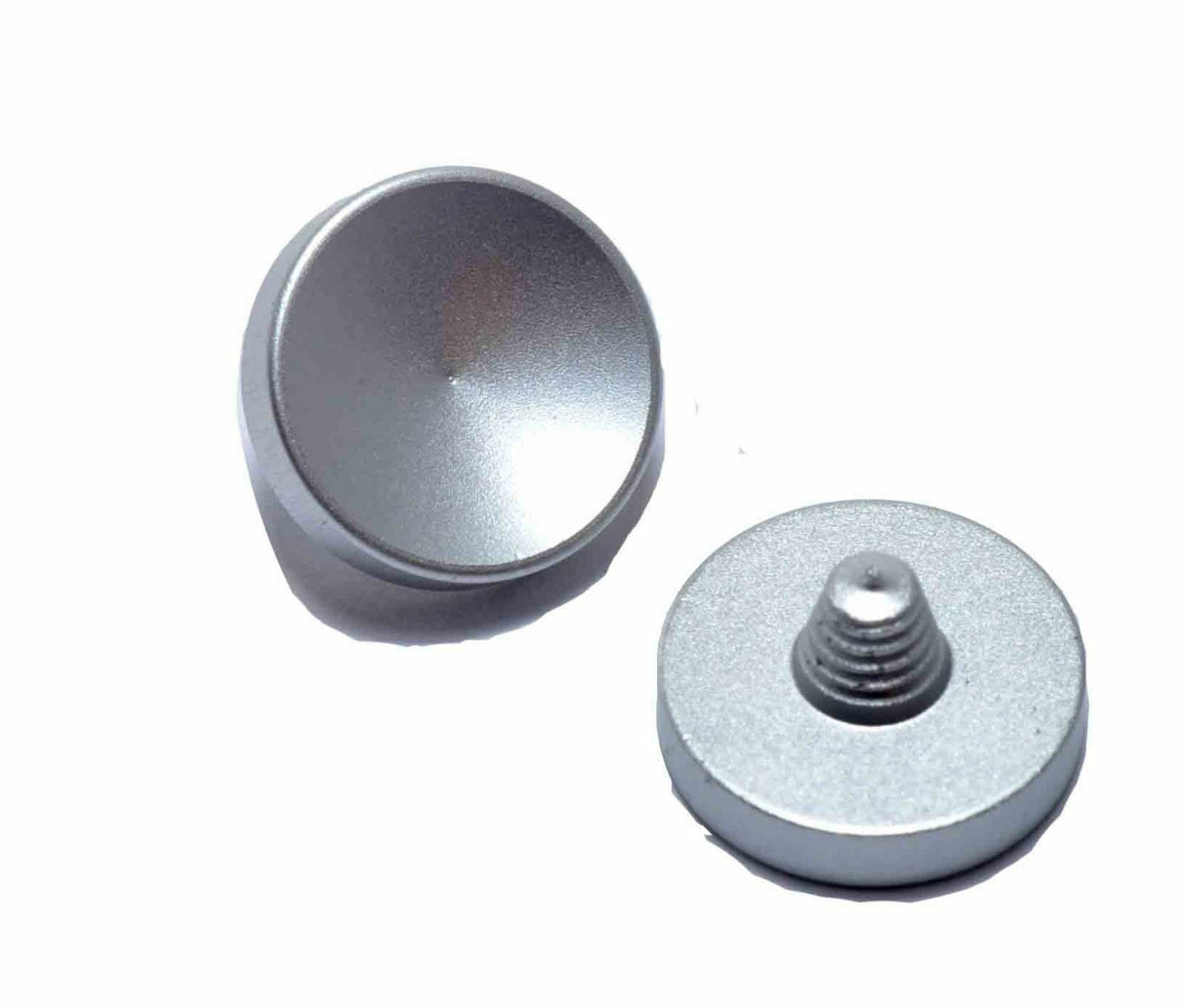kOOD Quality Shutter Button Soft Release Concave Silver - Fuji Olympus screw in