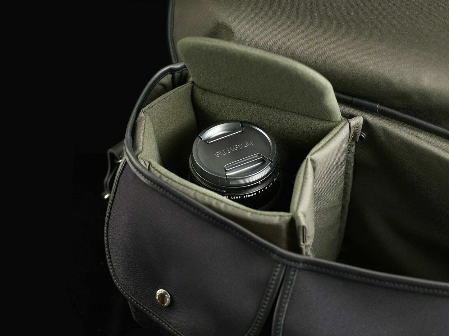 Billingham Hadley ONE Camera / DSLR Messenger Bag in Black + Black (UK Stock)