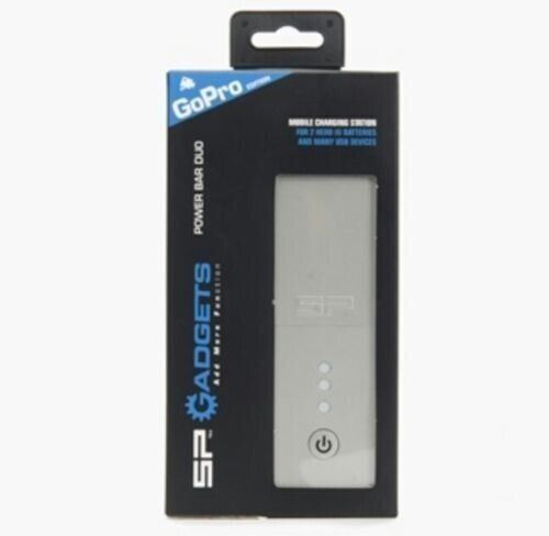 GoPro HERO Charging Station SP-Gadgets Power Bar Duo Silver #53040 (UK Stock)NEW
