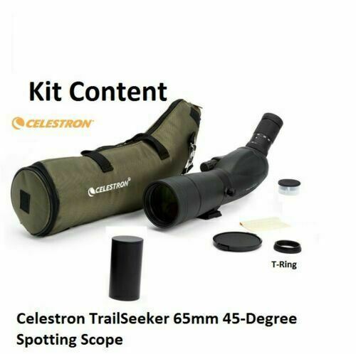 Celestron TrailSeeker 16-48x 65mm 45' Angled Spotting Scope 52330(UK Stock) BNIB
