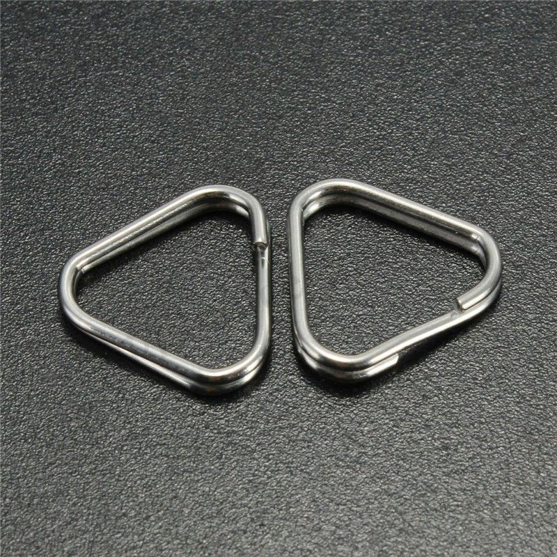 Kood 2 x Triangular Split Rings (pair) for Camera Straps D-Ring Connectors Fuji