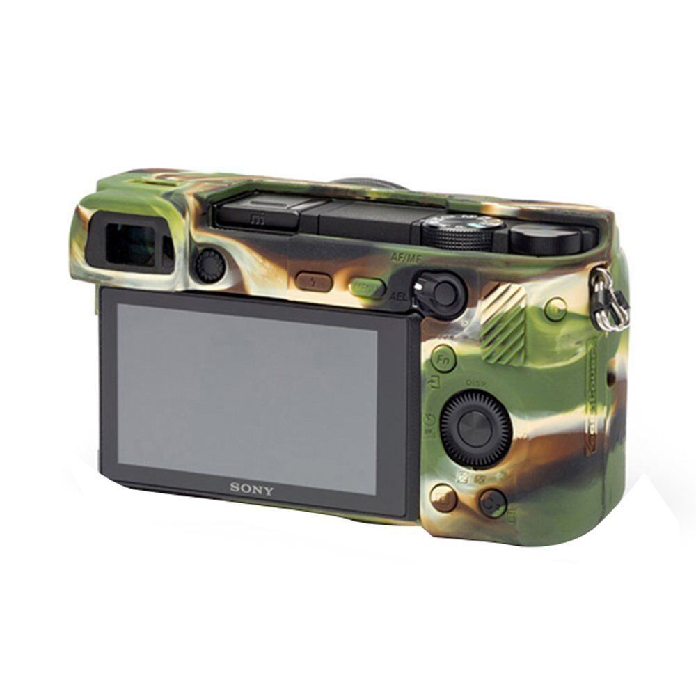 EasyCover Silicone Skin Soft Case Cover Sony A6300 A6000 A6400 - Camouflage (UK)