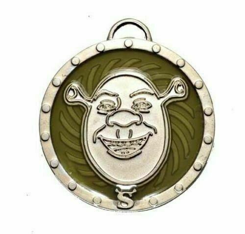 Shrek Medallion in metal & plastic by Dreamworks Animation (UK Stock) BNIP 2008