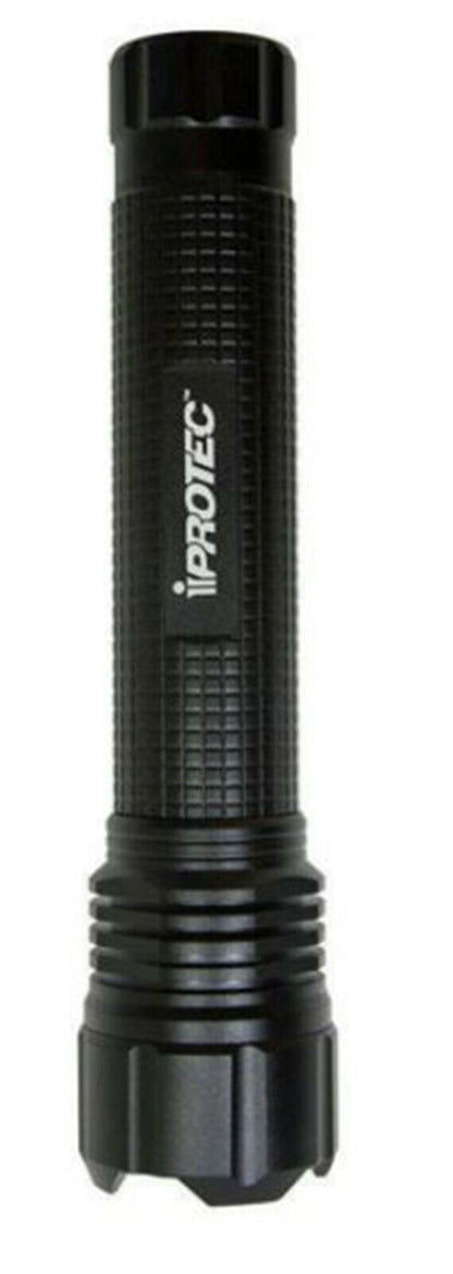 IProtec Pro 800 Lumens LED Hand Torch Flashlight in Black #IP6308 (UK Stock) NEW
