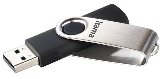 Hama Rotate 64Gb USB Flash Pen Drive USB 2.0  10MB/s Black / Silver Memory Stick