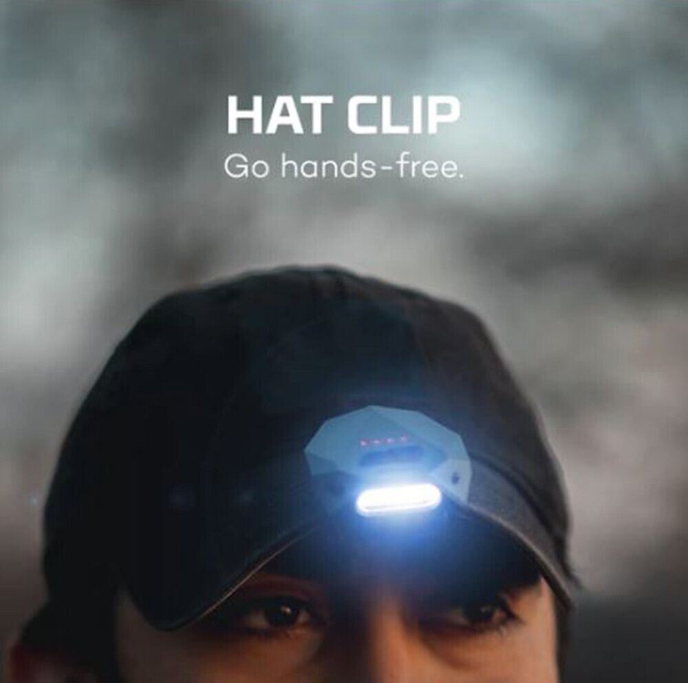 NEBO Einstein CAP 50 Lumen Headlamp Cap Torch Rechargeable 50   (UK Stock)  BNIP