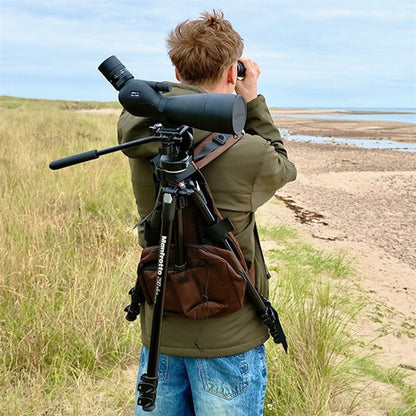 Opticron Tripac Tripod & Spotting Scope Camera Carrying Harness Pack Brown 31107