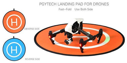 PGY TECH 75cm Landing Pad for Drones Blue / Orange suit DJI & similar (UK Stock)