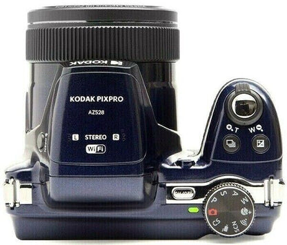 Kodak PixPro AZ-528 52x Zoom WiFi Bridge Camera in Midnight Blue (UK Stock) BNIB