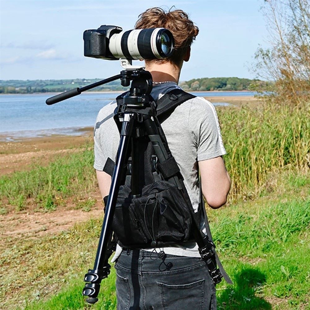 Opticron Tripac Tripod & Spotting Scope Camera Carrying Harness Pack Black 31105