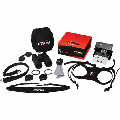 Styrka Strong S7 10 x 42 ED Binoculars + Chest Harness Case KIT (UK Stock) BNIB