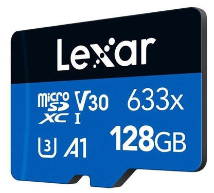 Lexar 128GB micro SDXC Blue series UHS-1 V30 U3 4K 100MB/s A1 (UK Stock) 633x NE