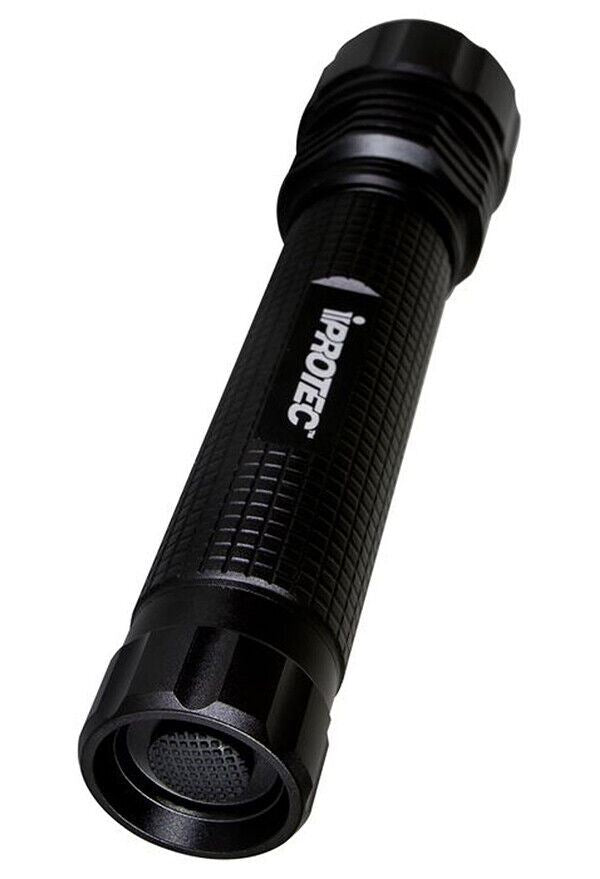 IProtec Pro 800 Lumens LED Hand Torch Flashlight in Black #IP6308 (UK Stock) NEW