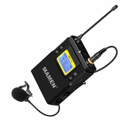 MAMEN WMIC-01 Professional UHF Dual-Channel Digital Wireless Microphone System
