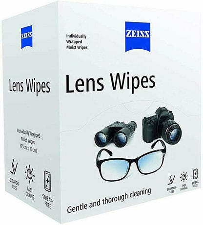 Zeiss Lens Wipes x30 Individually Wrapped Moist Wipes Camera Binocular (UK) BNIB