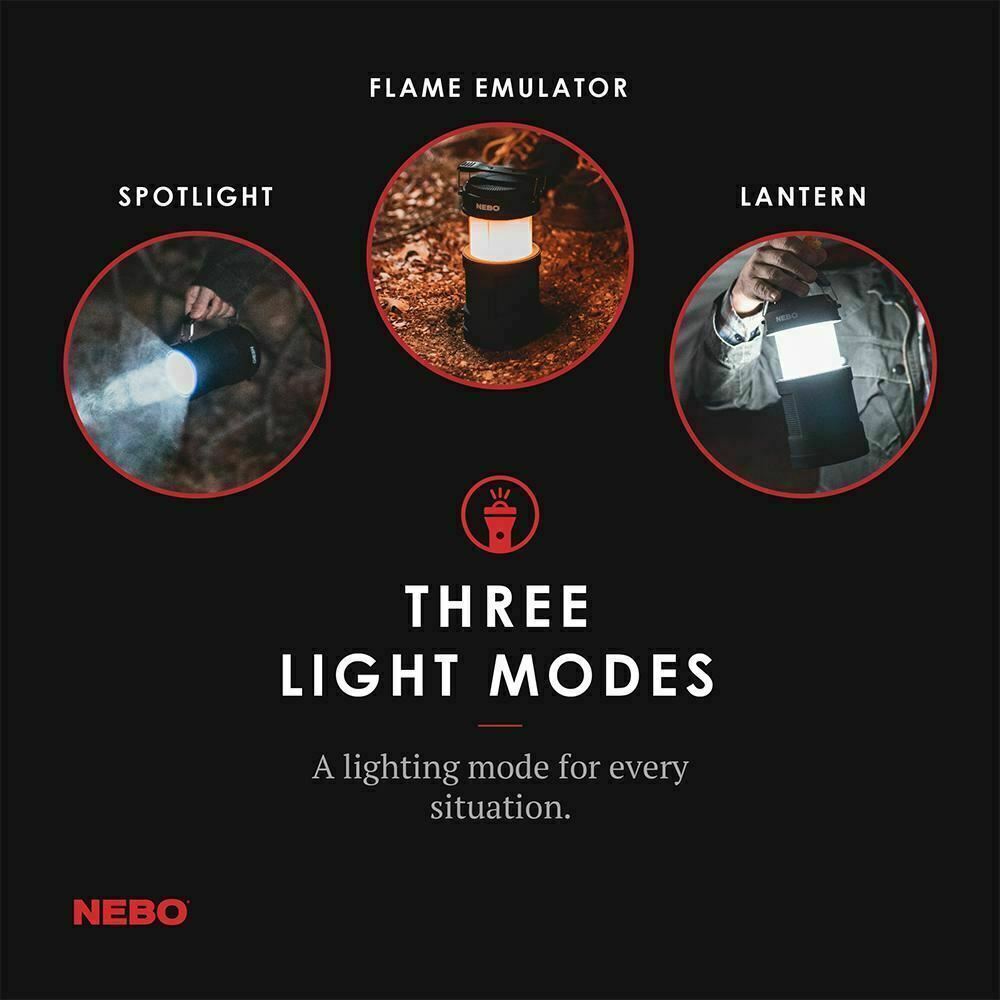 Nebo Big Poppy RC Rechargeable Camping Lantern Torch LED Power Bank 4 in 1  (UK)
