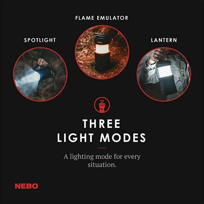 Nebo Big Poppy RC Rechargeable Camping Lantern Torch LED Power Bank 4 in 1  (UK)