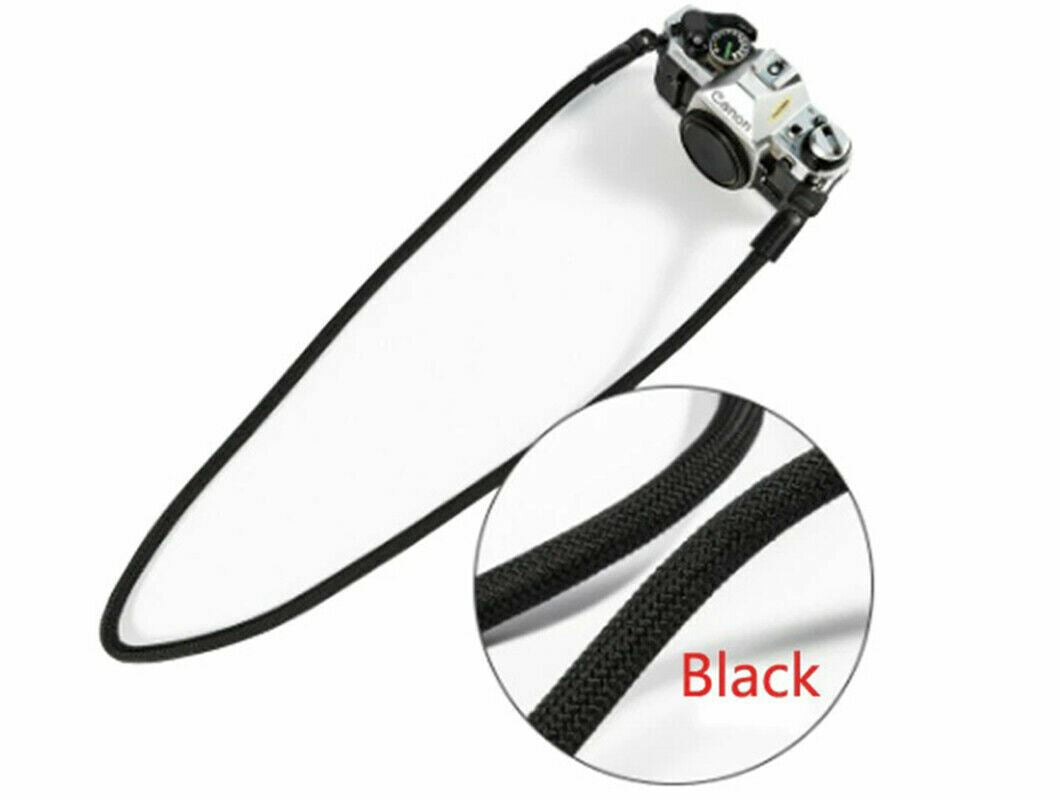 Mountain Rope style Camera Strap for DSLR ILCE PRO in Black (UK Stock) NEW