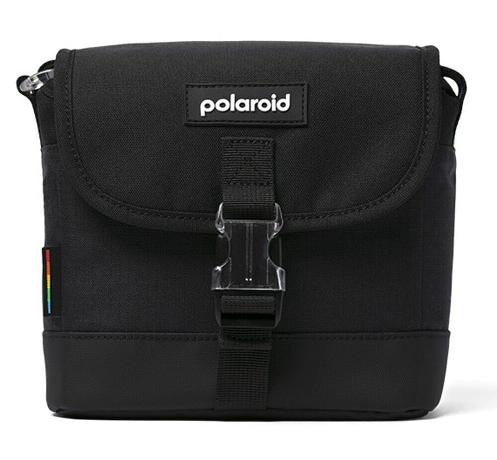 Polaroid Spectrum Box Camera Bag in Black with Multicolor Strap # 6290 (UK) BNIP