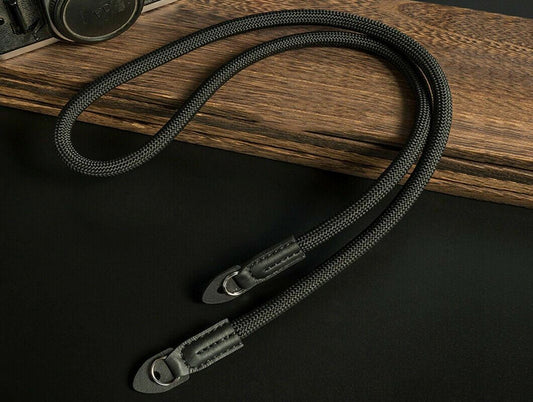 Mountain Rope style Camera Strap for DSLR ILCE PRO in Black (UK Stock) NEW