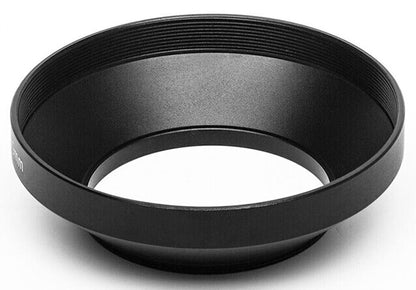52mm Black Metal Wide Angle Screw in Lens Hood 52mm Thread Lens  (UK Stock) BNIP