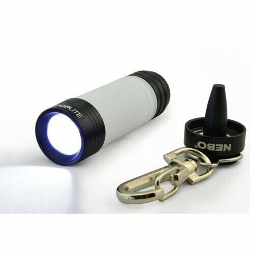 NEBO Poplite LED Key Ring Light and Lantern Flash Light in Black  (UK) BNIB  NEW