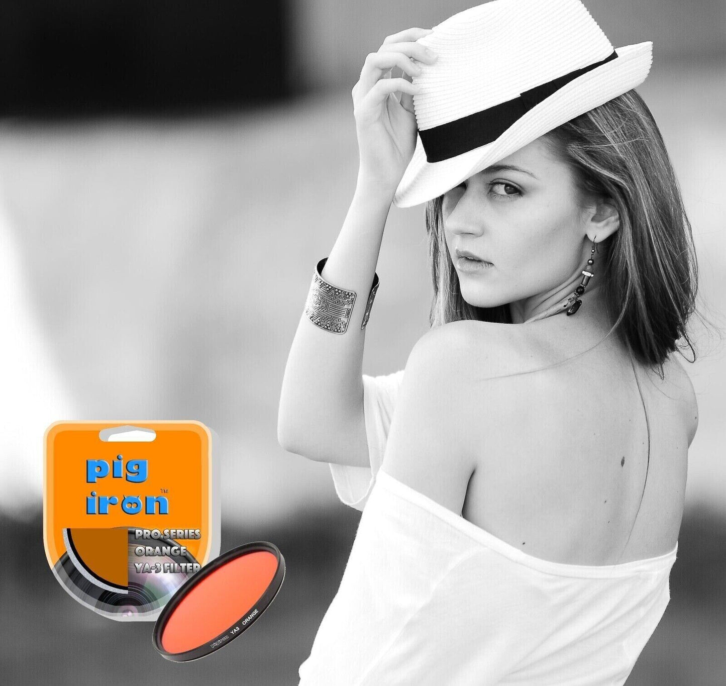 Pig Iron 82mm Orange YA3 Pro Filter Contrast Booster Camera Lens Circular   (UK)