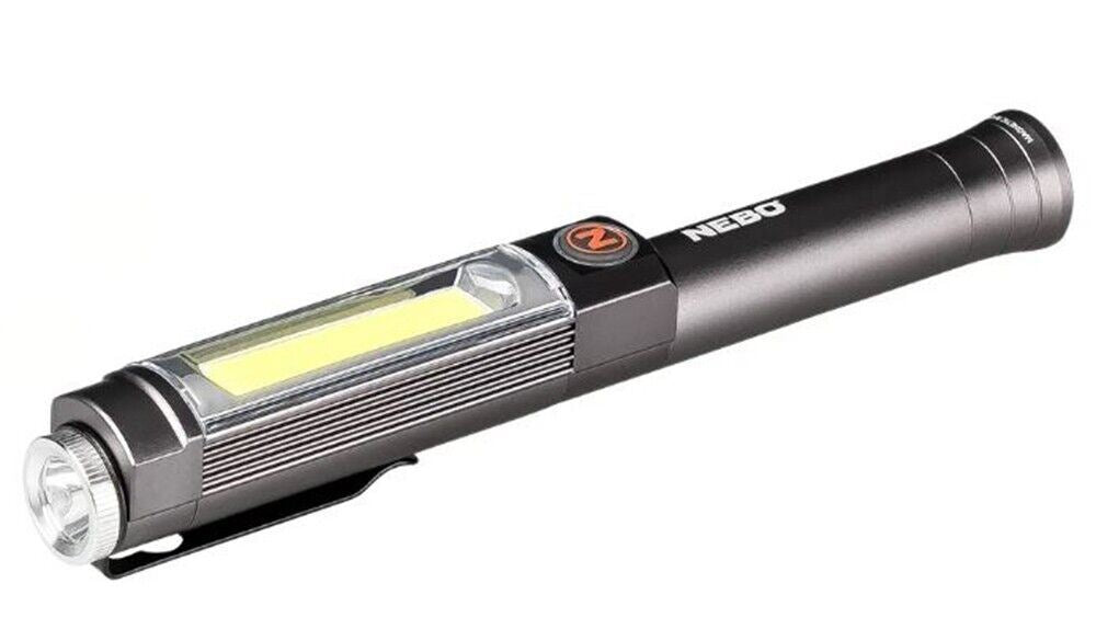 Nebo Big Larry 2 500 Lumen LED Torch + Work light in GREY COB FL-1 LED ...