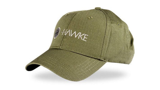 Hawke Optics Uni-Sex Ripstop Baseball Cap in Green Cotton - One-Size #99360 (UK)