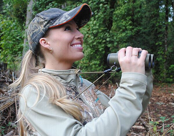 Rick Young Outdoors Ultra Light Bino Binocular Harness in ORANGE #0564 (UK) BNIP