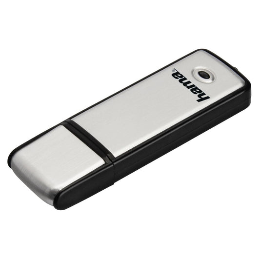 HAMA 32Gb Fancy USB 2.0 Flash Pen Drive - 10 MB/s, Black/Silver (UK Stock) BNIP