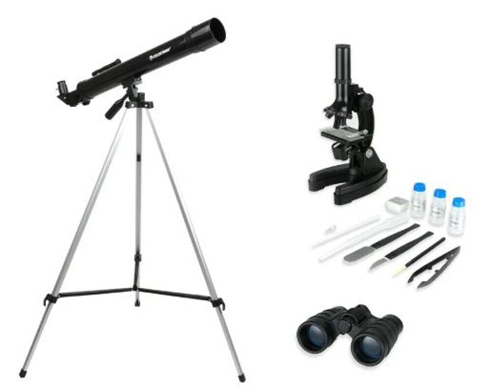 Celestron Telescope Microscope & Binocular Science Kit  # 22010  (UK Stock) BNIB
