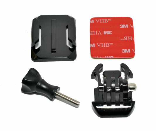 Kood Curved Mount + Quick Release Buckle + Screw for all GoPro models (UK) NEW
