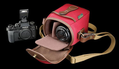 Billingham 72 Mirrorless ILCE Camera Bag Burgundy with Chocolate (UK Stock) BNIP