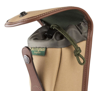 Billingham Avea 7 Compact End Pouch Pocket in Khaki FibreNyte/Tan Leather (Olive