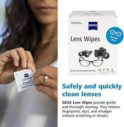 Zeiss Lens Wipes x30 Individually Wrapped Moist Wipes Camera Binocular (UK) BNIB