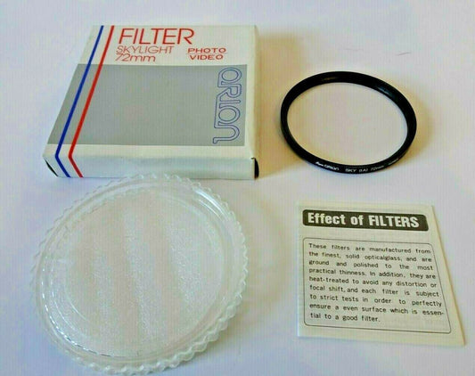 Genuine Super Orion 72mm Skylight 1A Screw-in Filter for 72mm (UK Stock) BNIP