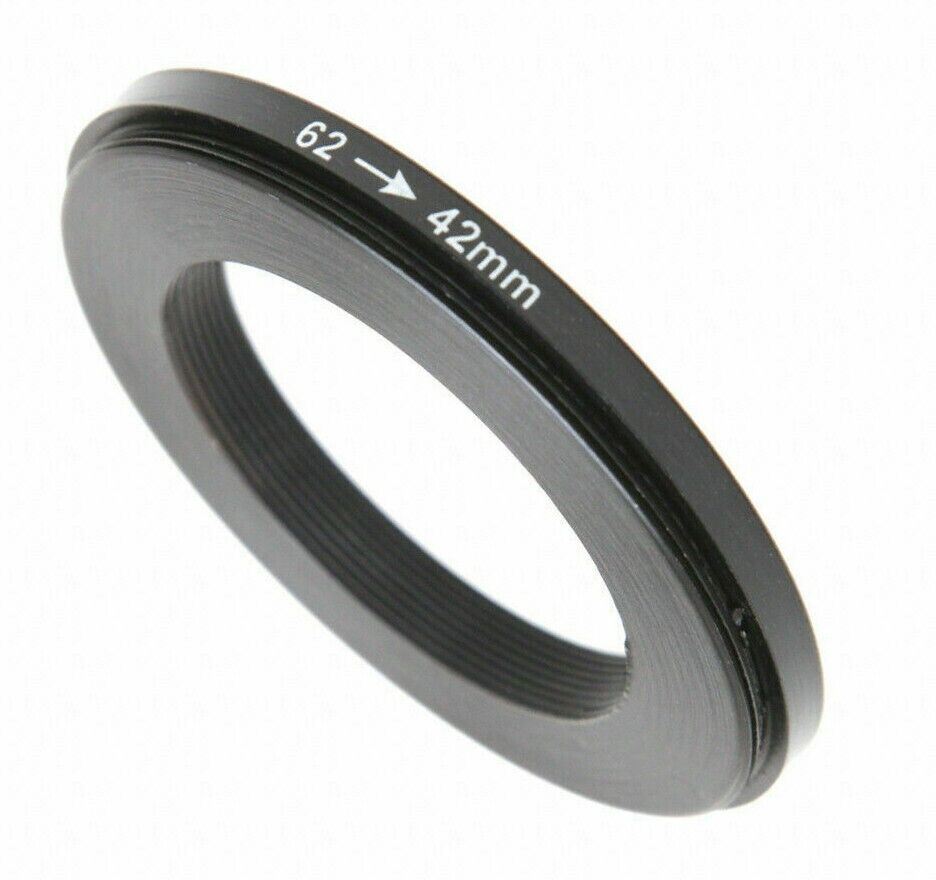 Male 62mm to Female T2 42mm Mount Adapter Stepping Ring (UK Stock) BNIP