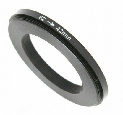 Male 62mm to Female T2 42mm Mount Adapter Stepping Ring (UK Stock) BNIP