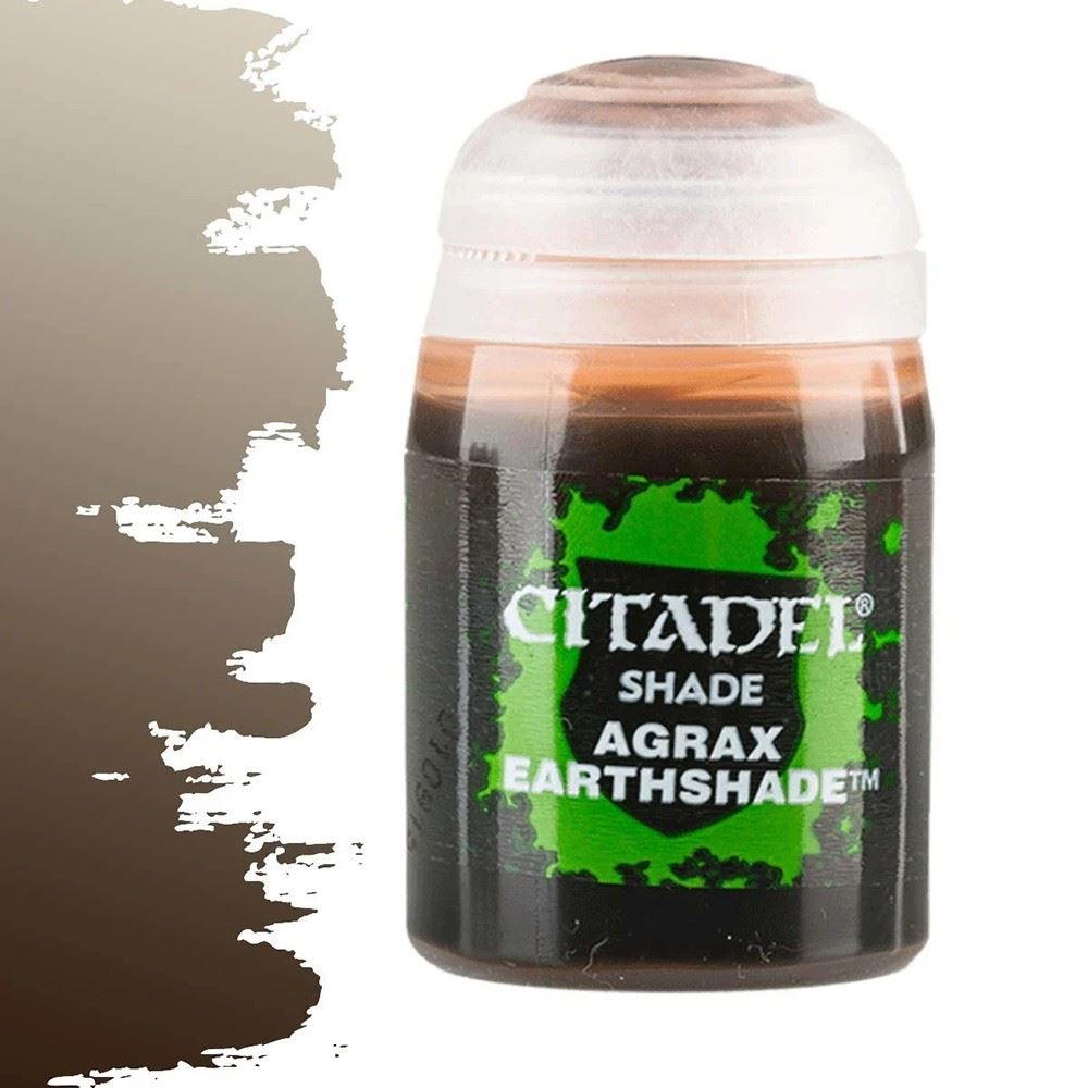 Citadel colour Shade - Agrax Earthshade paint 18ml WarHammer  Games Workshop