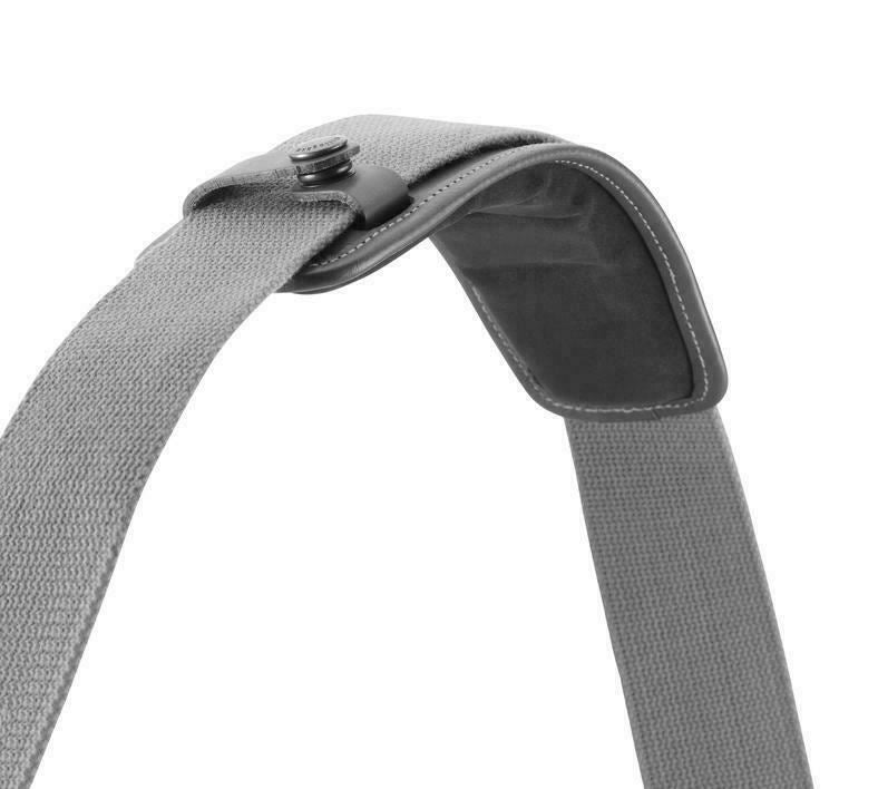 Billingham SP50 extra comfort Leather Shoulder Pad Strap Black with Antique stud