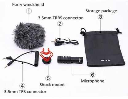 Boya BY-MM1+ Camera Condenser Shotgun Video Microphone Vlogging  (UK Stock) BNIB