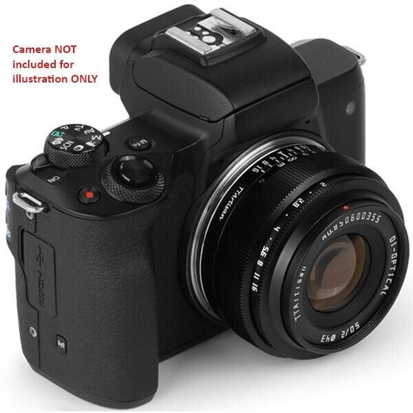 TTArtisan 50mm F2 Lens Full Frame Format Mount Canon EOS R RF Camera Black  (UK)