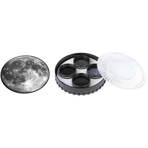 Celestron 1.25? Moon Filter Set (4 x Filters + Moon Case) #94315 (UK Stock) BNIP