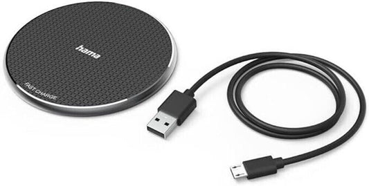 Hama 10W Wireless Induction QI Charger QI-FC10 for Smartphones #201683 (UK) BNIB