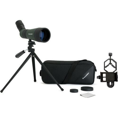 Celestron LandScout 12-36 x 60 Spotting Scope + Phone Adapter Digi Kit #52422 UK