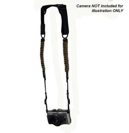 Langly Paracord +Webbing Camera Strap in Mercury Orange mix & Black LANSSMERCURY