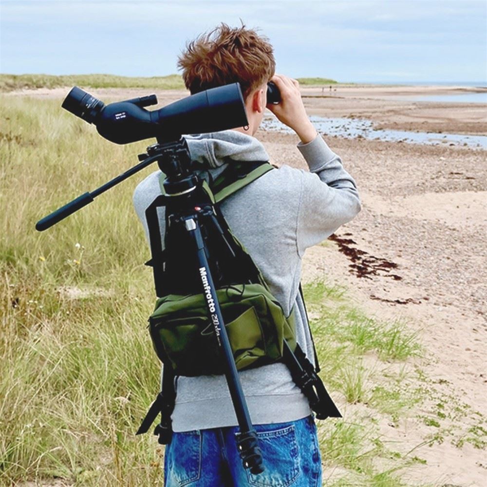 Opticron Tripac Tripod & Spotting Scope Camera Carrying Harness Pack Green 31106